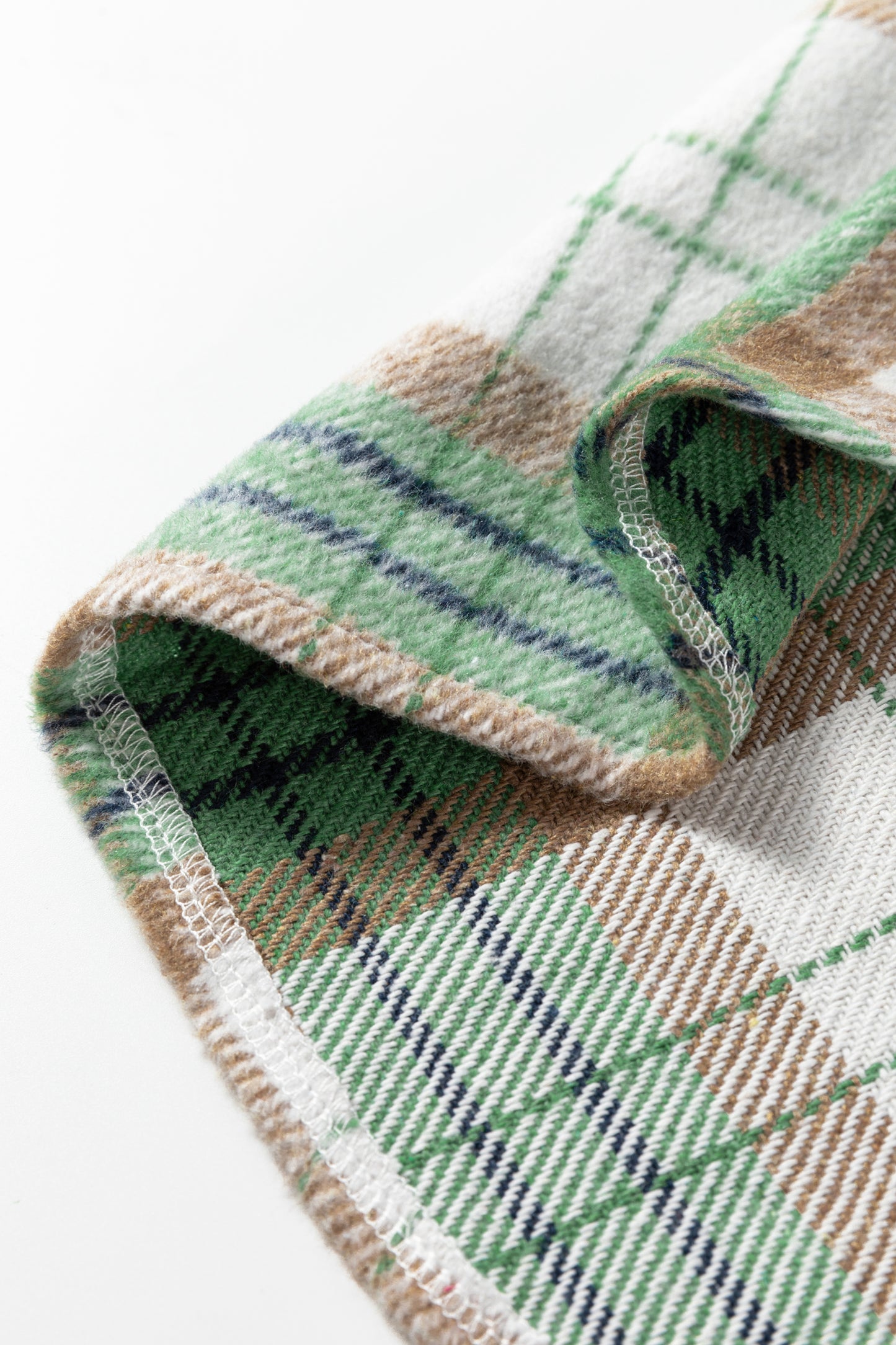 Red Christmas Plaid Casual Flannel Shacket