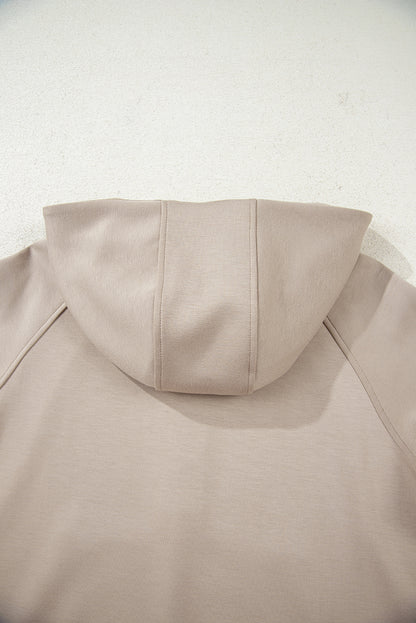 Jet Stream Half Zip Thumbhole Sleeve Hoodie Active Pants 2pcs Outfit