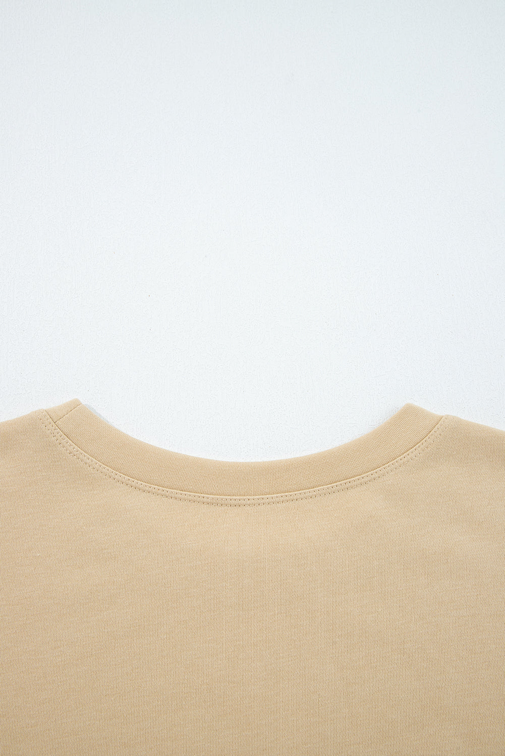 Laurel Green Exposed Seam Contrast Texture Patchwork Plus Size Drop Shoulder Pullover