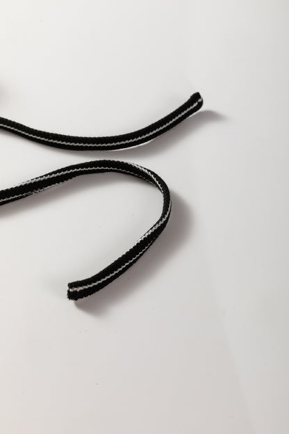 Sky Blue Stripe Collared Pullover Top and Drawstring Pant Set