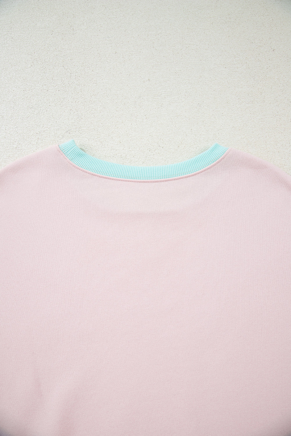 Parchment Striped Colorblock Patchwork Drop Shoulder Sweatshirt