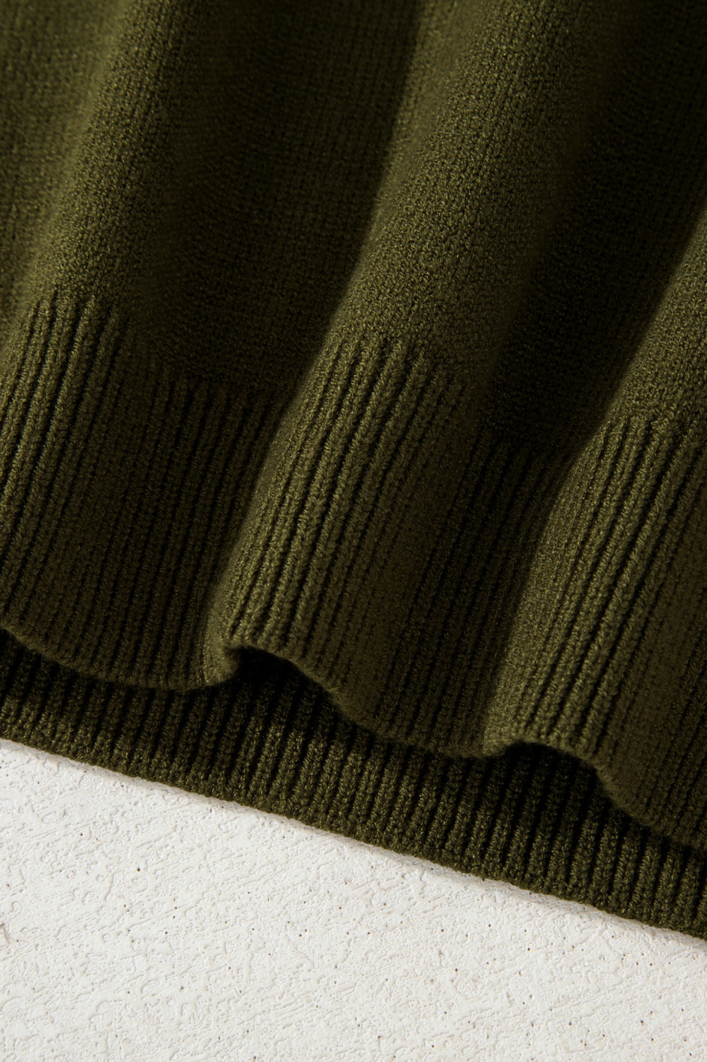 Black Colorblock Crew Neck Drop Shoulder Sweater