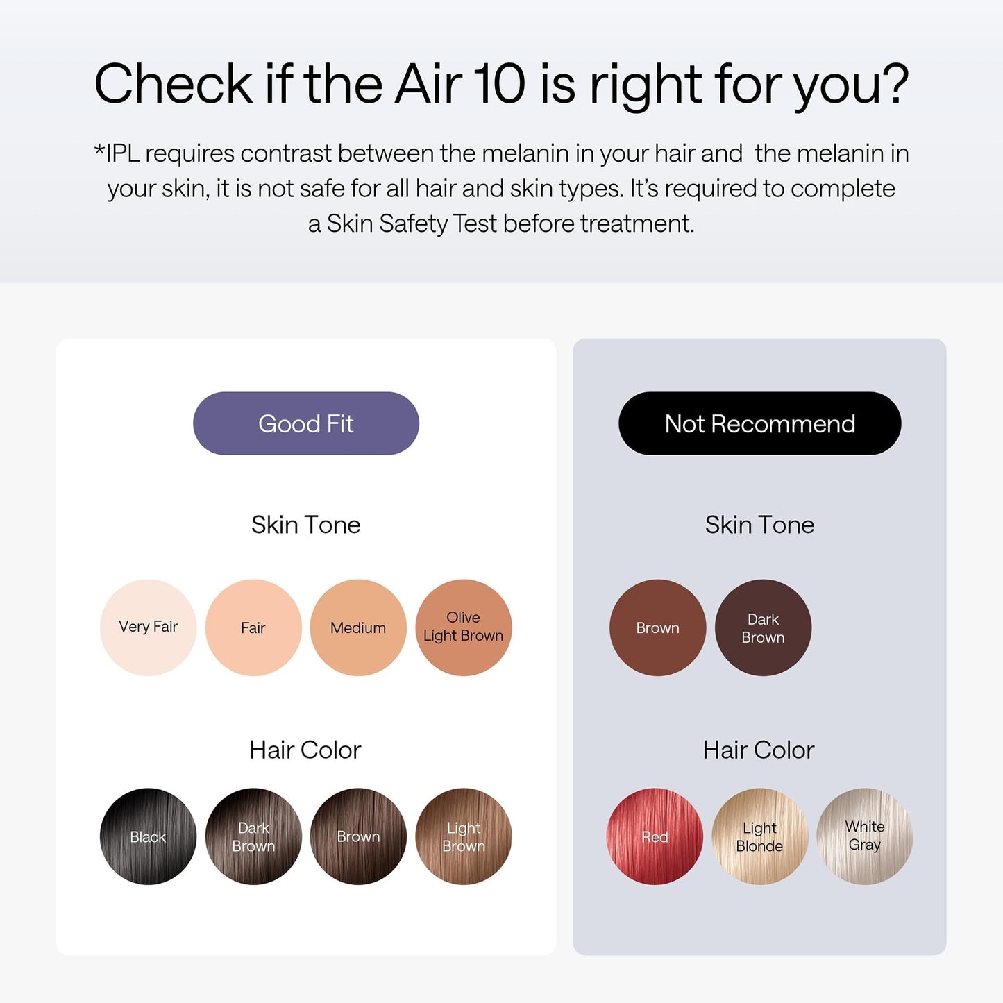 Air 10 IPL Hair Removal Device with Ice Cooling Technology – Permanent, Painless At-Home Treatments for Women and Men